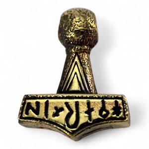 THOR'S HAMMER, bronze pendant