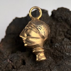 RIX, Celtic Head, replica, bronze pendant