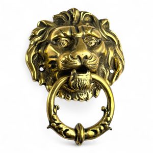 Lion, historical knocker - brass