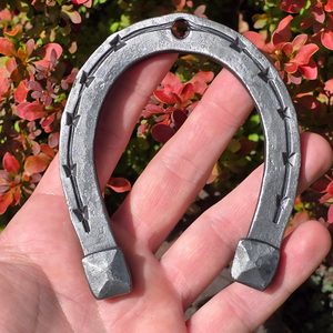 Horseshoe for luck, forged