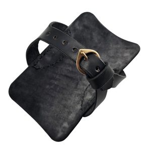 Archer' Guard BALDRIC, leather bracer, black