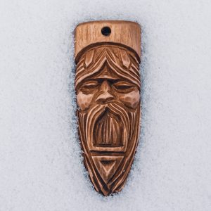 VELES, Slavic Pendant, hand carved