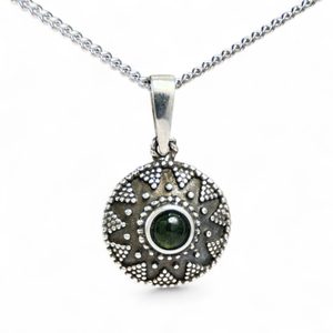 SLAVIC, silver pendant, Moldavite, Ag 925/1000