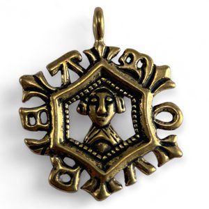 MEDIEVAL AMULET OF LOVE - bronze pendant