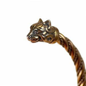 CAITLIN, Celtic Cat, bracelet, bronze