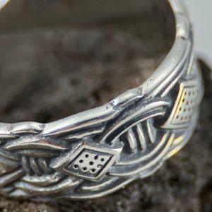 VIKING RING adjustable, Borre style, silver 925/1000