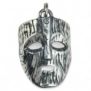 Masque de chaman, pendentif en argent 925/1000