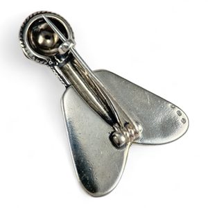 Merovingian Silver and Garnet Cicada Brooch, 5th Century