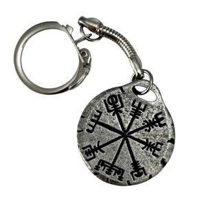 VEGVISÍR, key chain, zinc