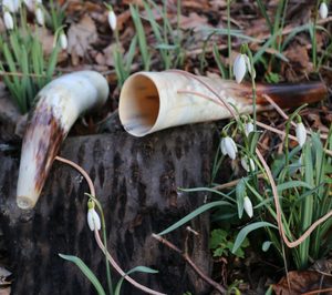 Children's signal horn, length approx. 30 cm