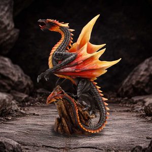 Figurine de dragon Obsidian Inferno, 23,7 cm
