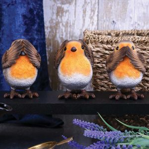 THREE WISE ROBIN FIGURINES 8CM - FIGURES, LAMPS, CUPS{% if kategorie.adresa_nazvy[0] != zbozi.kategorie.nazev %} - HOME DECOR{% endif %}