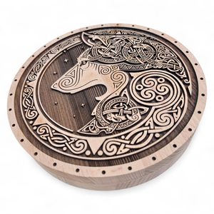 Nordic Wolf, luxury box for torc necklaces