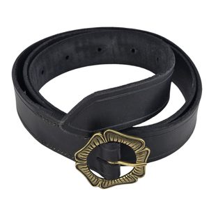 Ceinture médiévale en cuir Angleterre, noir