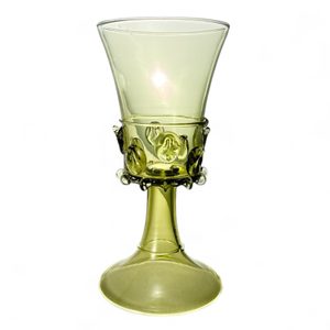 Royal Cup, historic green glass