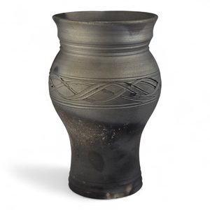 Medieval goblet, smoked ceramics