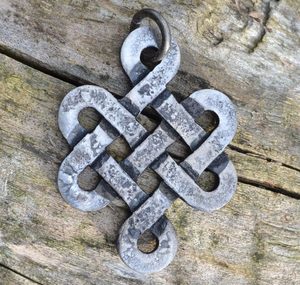 CELTIC KNOT OF LIFE, forged pendant, steel
