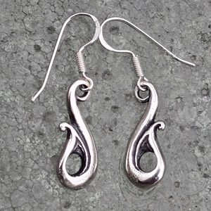 Selkie, boucles d'oreilles, argent 925/1000
