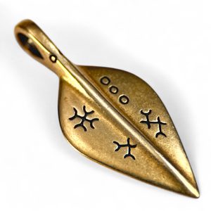 GERMANIC SPEARHEAD, bronze pendant