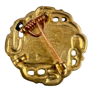 Broche oiseau mérovingien, bronze