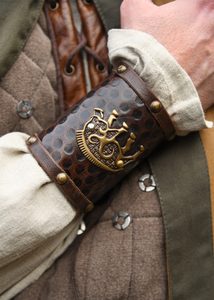 Pictish boar, leather muzzle and brass