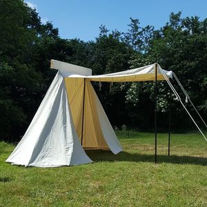 Tente commerciale Saxon, 4 x 2,5 m, sans piquets