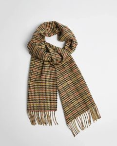 Irish Scarf, Foxford Modern Houndstooth Lambswool Scarf