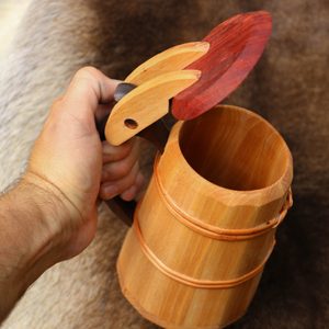 WOODEN TANKARD WITH LID - DISHES, SPOONS, COOPERAGE{% if kategorie.adresa_nazvy[0] != zbozi.kategorie.nazev %} - WOOD{% endif %}