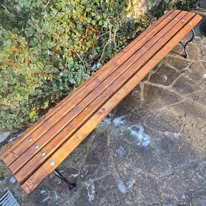 Chateau park seat, cast iron Art Nouveau