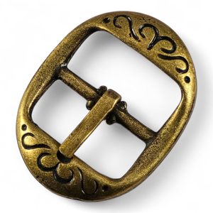 Historical belt buckle, 20mm, medieval, old brass