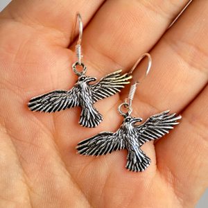RAVENS silver Earrings