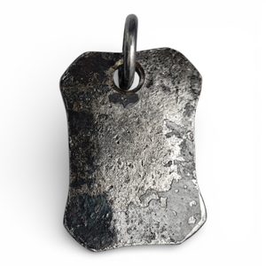 WUNJO, forged iron rune pendentif, Fer, forgé, pendentif