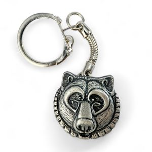 Berserker keyring, zinc antique silver