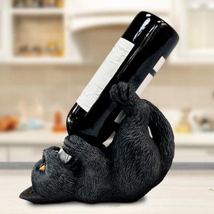 Black Cat - wine holder 18cm