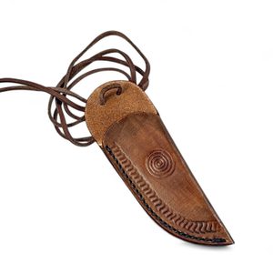MINOTAUTR hand forged neck knife with sheath