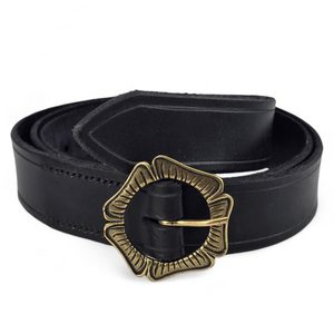 Ceinture médiévale en cuir Angleterre, noir