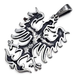 Silver Moravian Eagle Pendant, 925 Silver