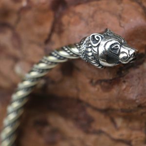 BERSERKER Bear Brass Arm Ring