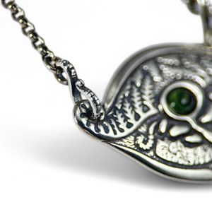 SPRING of the MOLDAU - Moldavite, silver necklace