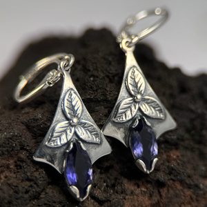 SHAMROCK, earrings, silver, ijolit
