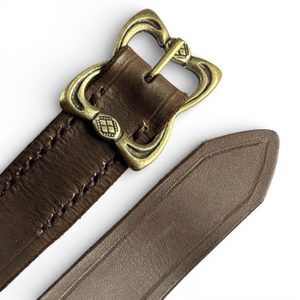 UMBRIA ceinture en cuir marron