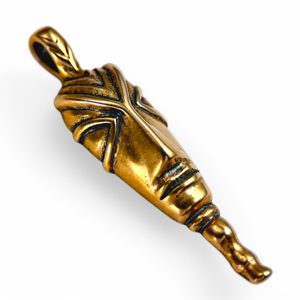 Tête celtique, réplique de la téne, motif du péroné, pendentif en bronze