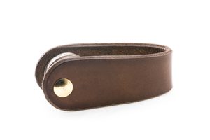 MORLEY, leather keychain brown