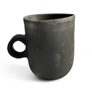 Medieval goblet, smoked ceramics