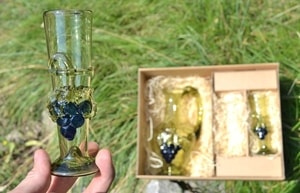 WINE SET, forrest glass