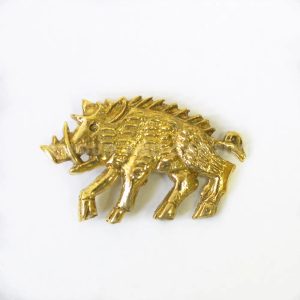 Boar, medieval pilgrim badge