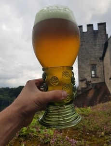 ROEMER, renaissance large glass goblet, exact replica