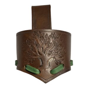 ARBRE DE VIE, porte-corne en cuir