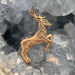CELTIC DEER - Herne, bronze pendant