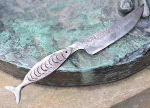 FISH, hand forged knife